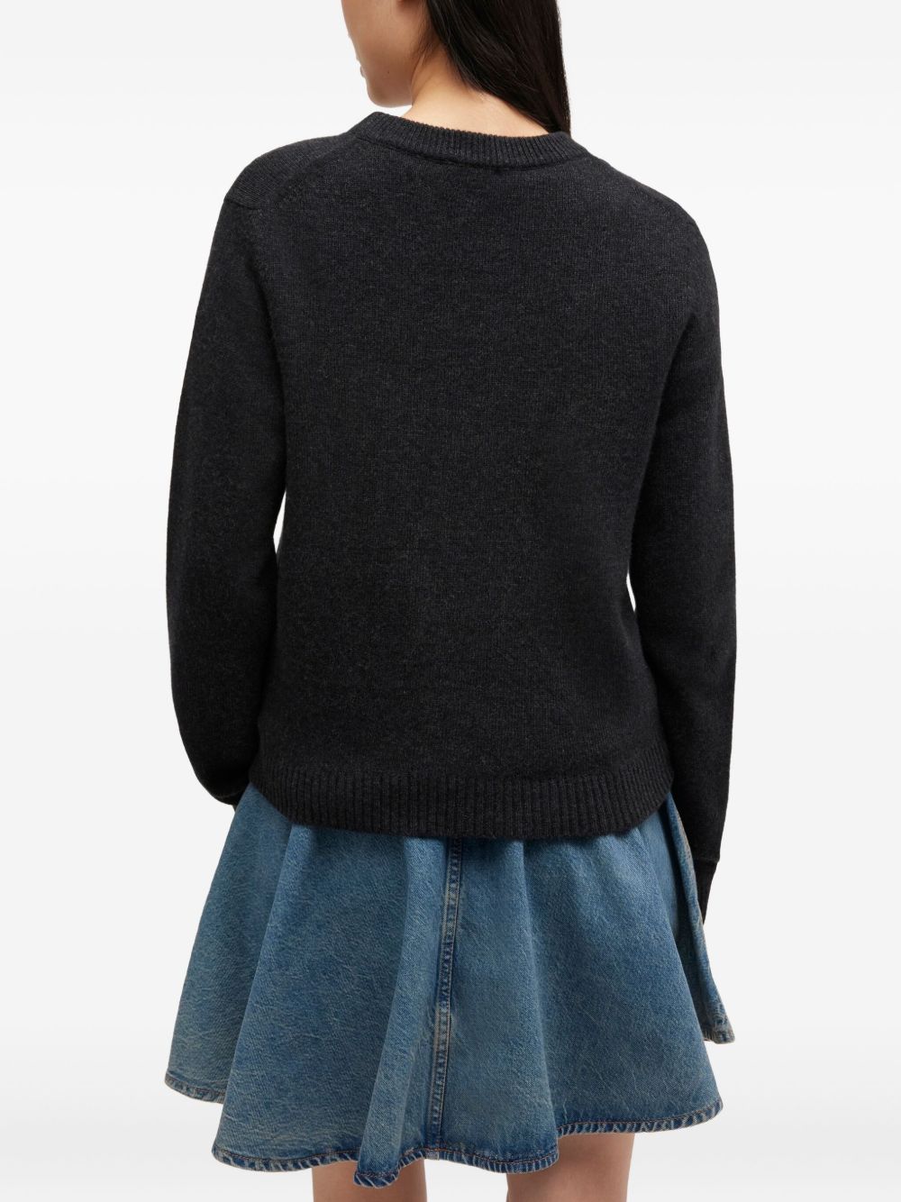 Ganni Women Wool Crewneck Sweater GANNI