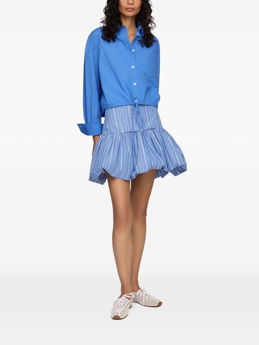Ganni Women Organic Cotton Mini Skirt GANNI