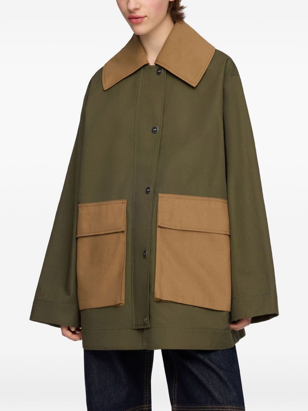 Ganni Women Organic Cotton Workwear Jacket GANNI
