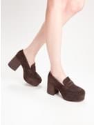 Gianvito Rossi Women Jenna Suede Loafers GIANVITO ROSSI