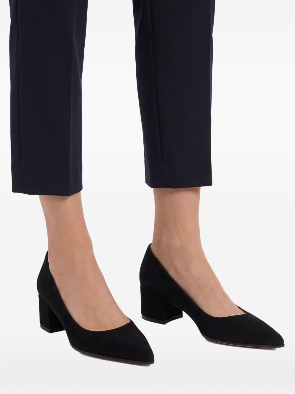 Gianvito Rossi Women Piper Suede Leather Pumps GIANVITO ROSSI