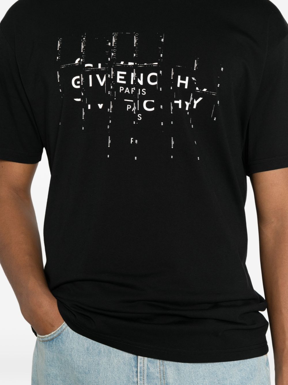 Givenchy Men Logo Cotton T-Shirt GIVENCHY