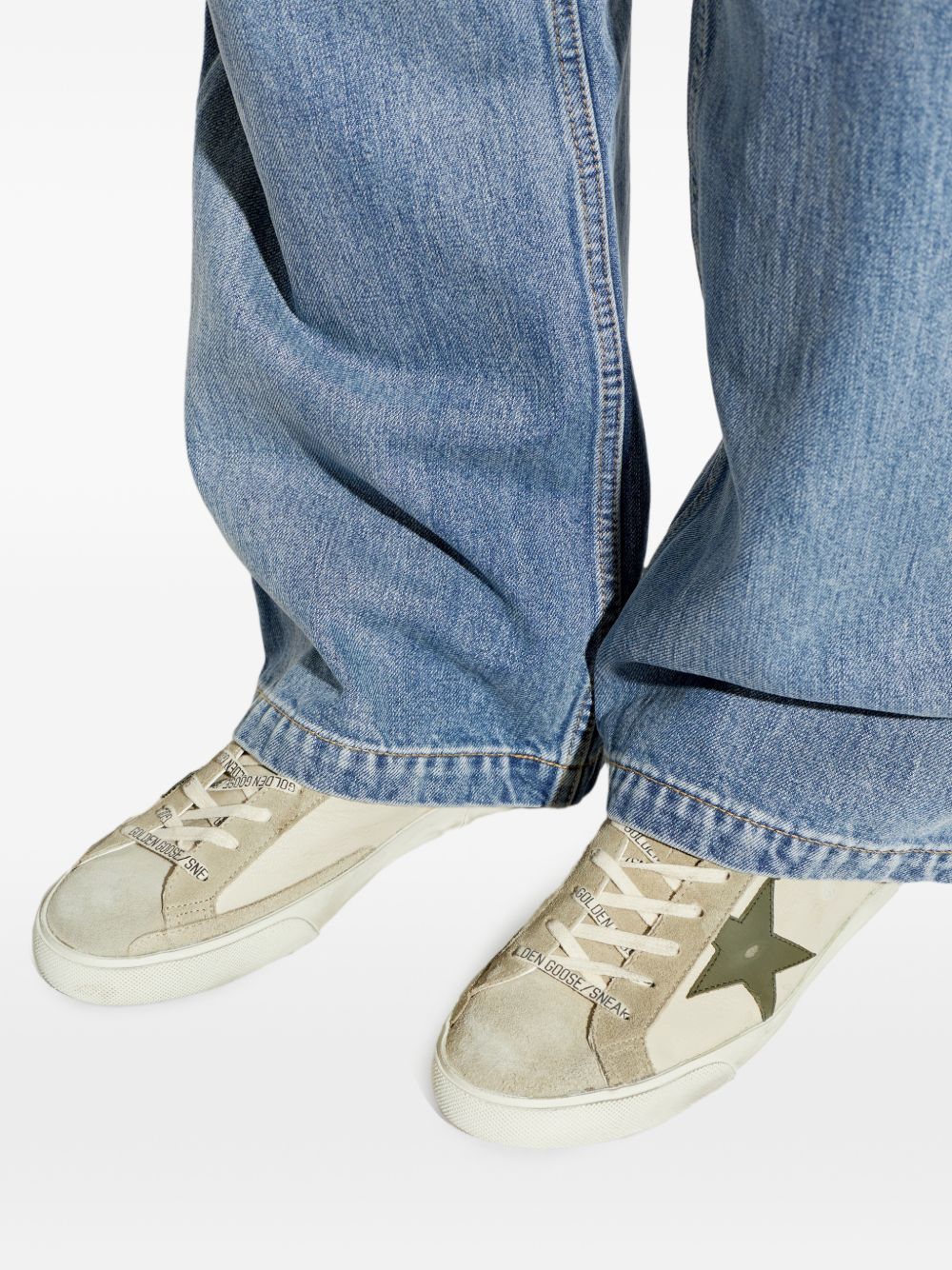 Golden Goose Men Super-Star Leather Sneakers