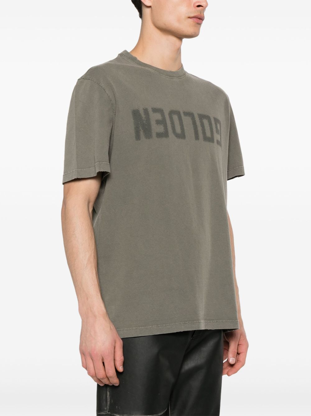 Golden Goose Men Logo Cotton T-Shirt GOLDEN GOOSE