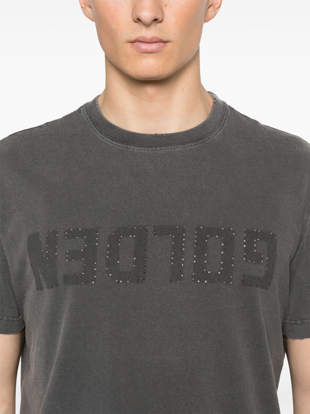 Golden Goose Men Logo Cotton T-Shirt GOLDEN GOOSE
