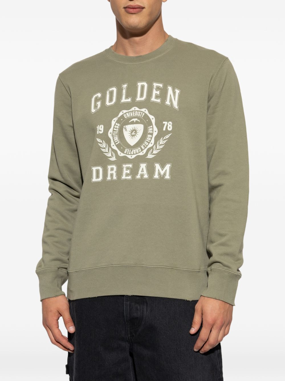 Golden Goose Men Logo Cotton Sweatshirt GOLDEN GOOSE
