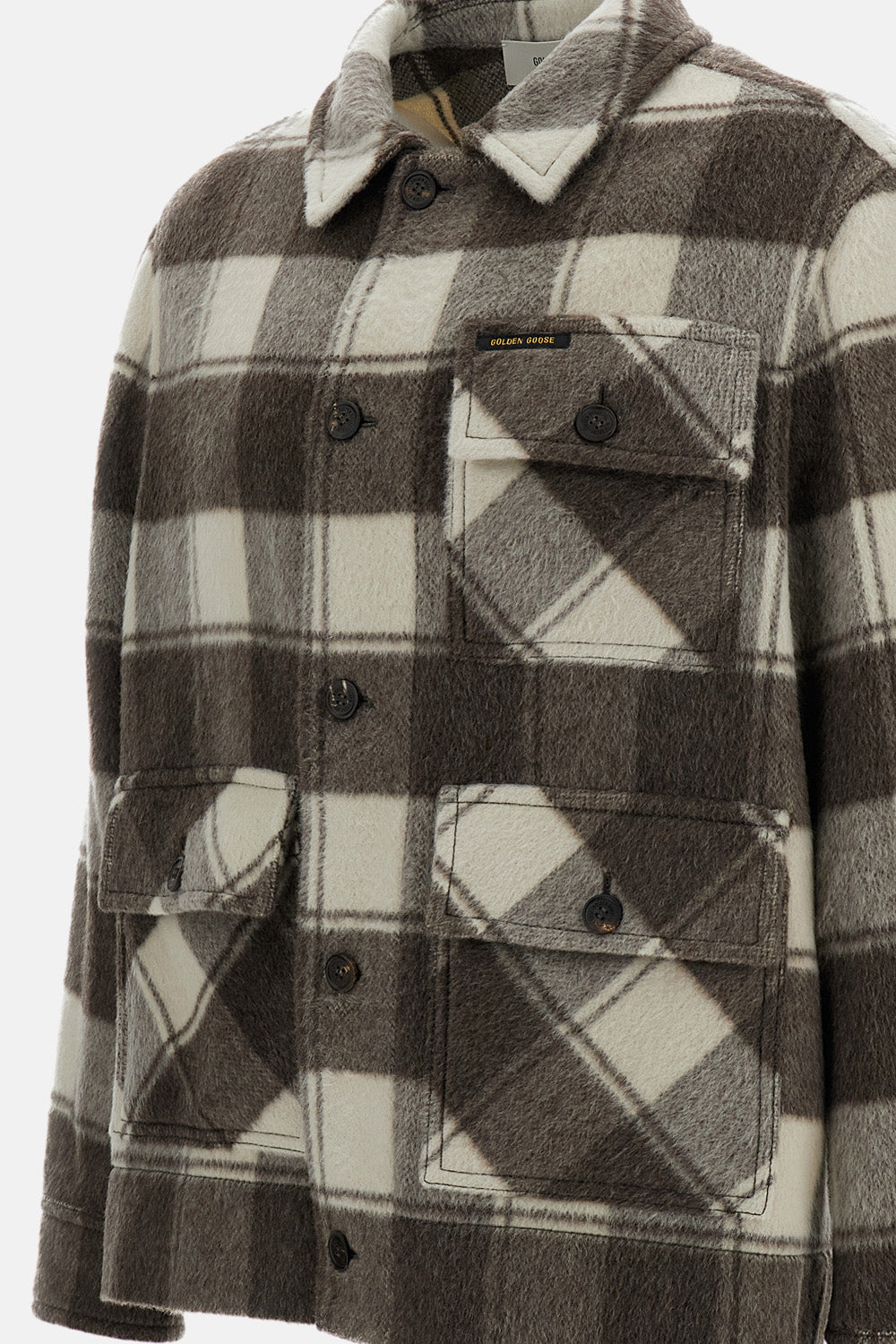 Golden Goose Men Journey Check Boxy Shirt Jacket GOLDEN GOOSE