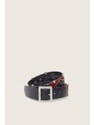 Golden Goose Women Belt Sierra Washed Leather With Horsy Details Studs And Star GOLDEN GOOSE