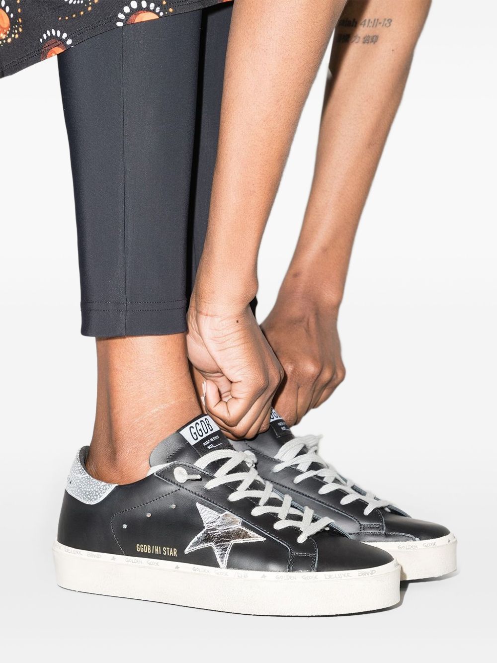 Golden Goose Women Hi Star Leather Sneakers GOLDEN GOOSE