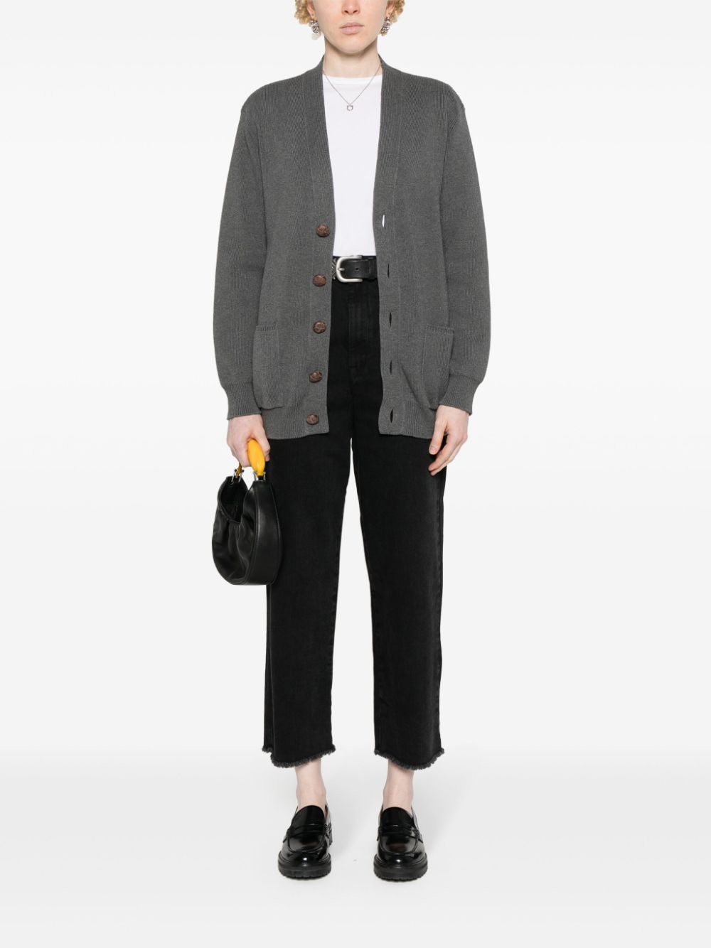 Golden Goose Women Cotton V-Necked Cardigan GOLDEN GOOSE