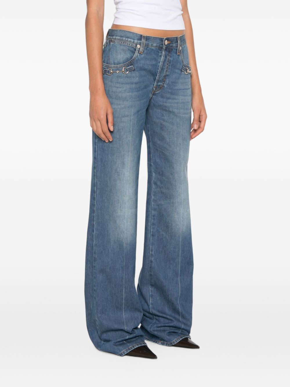Gucci Women Denim Cotton Jeans GUCCI