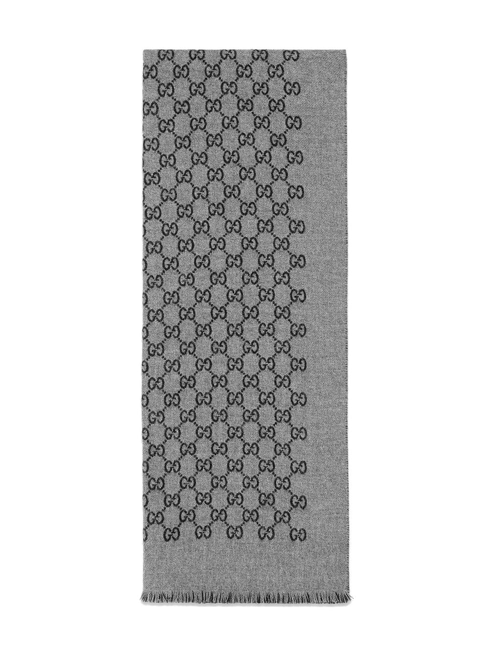 Gucci Men Gg Wool Scarf GUCCI
