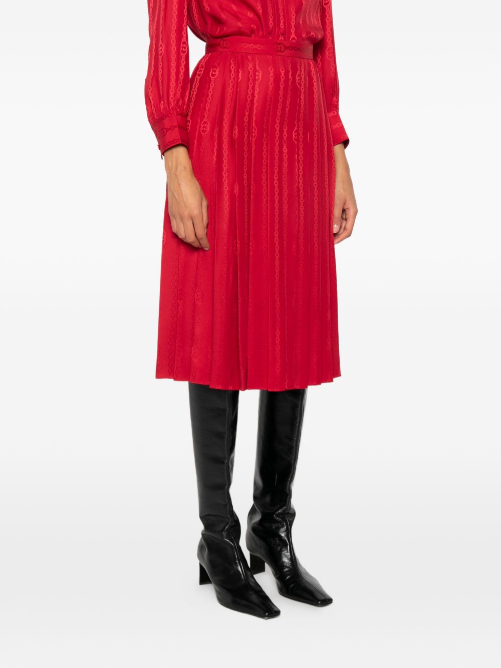 Gucci Women Silk Midi Skirt GUCCI