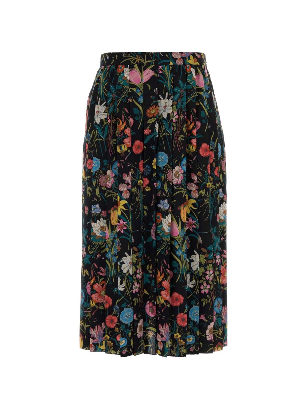 Gucci Women Printed Silk Midi Skirt GUCCI