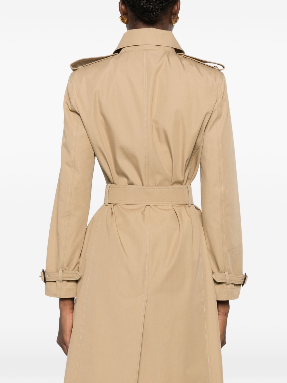 Gucci Women Cotton Long Trench Coat GUCCI