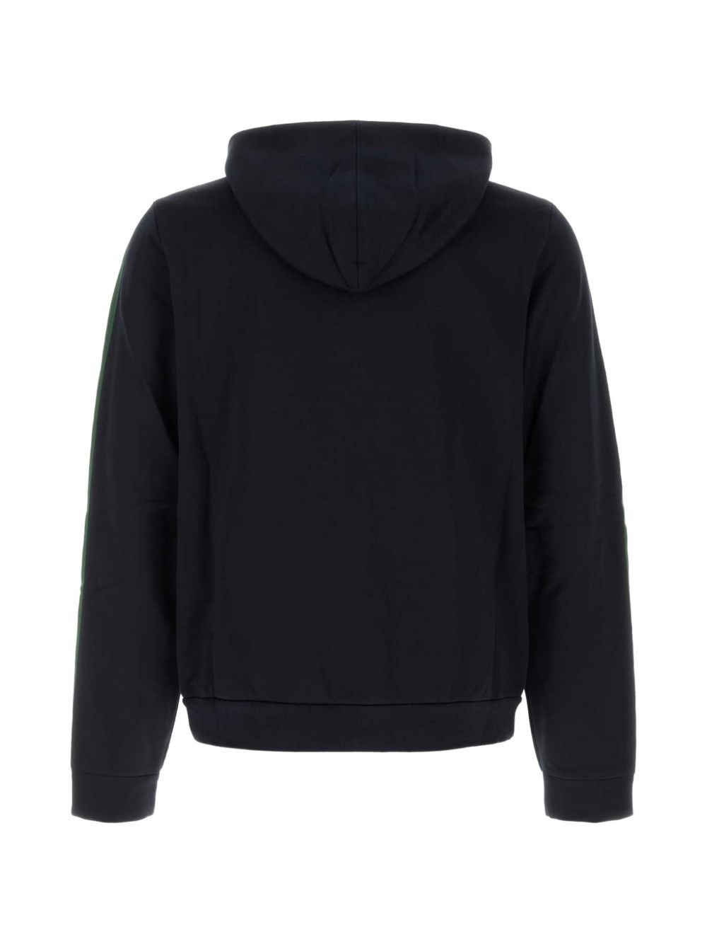 Gucci Men Web Detail Cotton And Silk Hoodie GUCCI