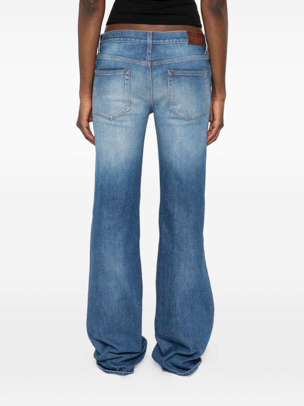 Gucci Women Horsebit Denim Jeans GUCCI