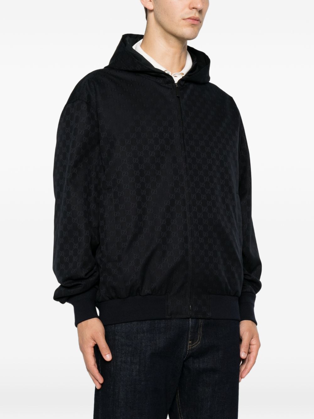 Gucci Men Gg Cotton Blouson Jacket