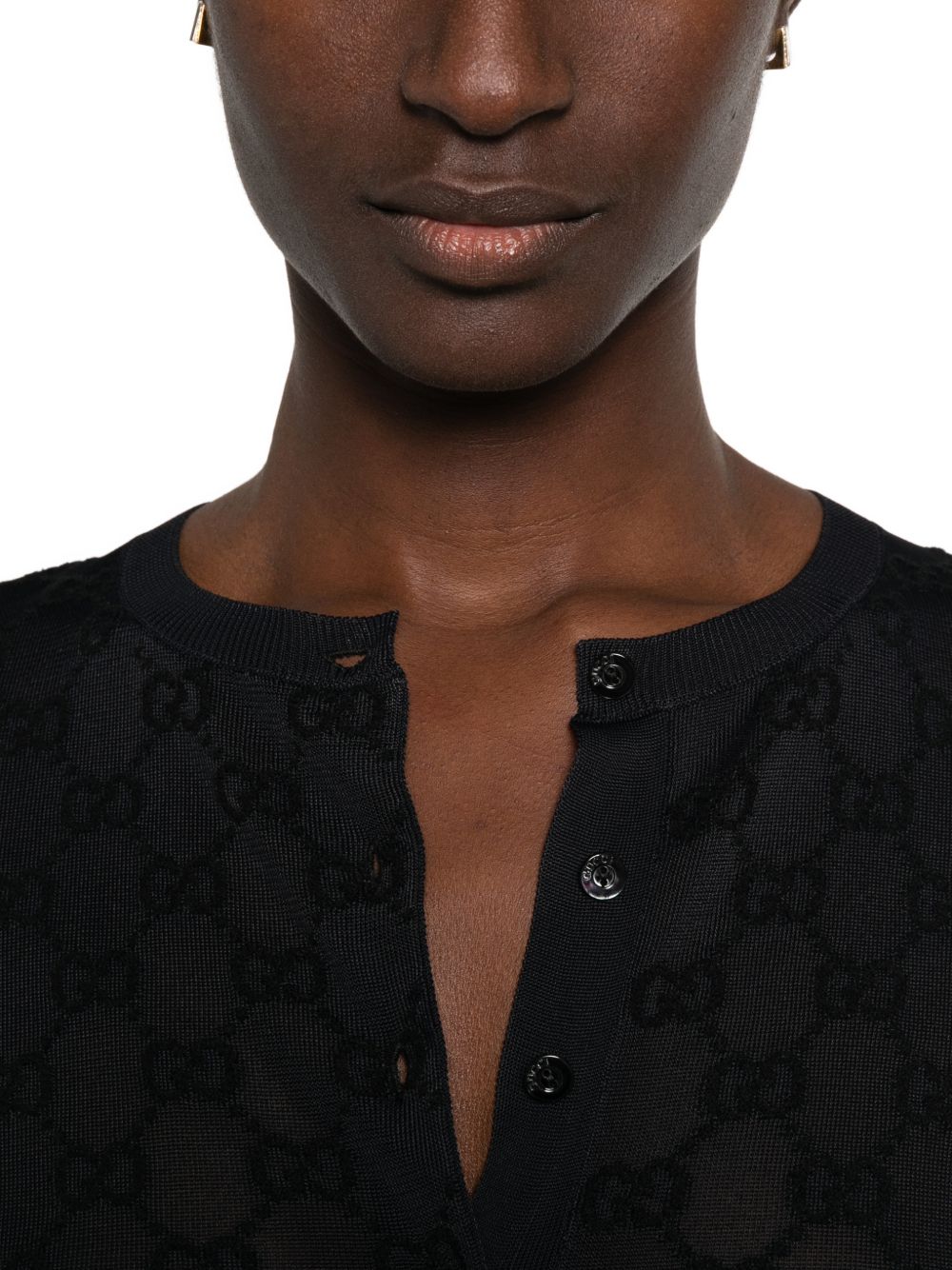 Gucci Women Gg Crewneck Cardigan GUCCI