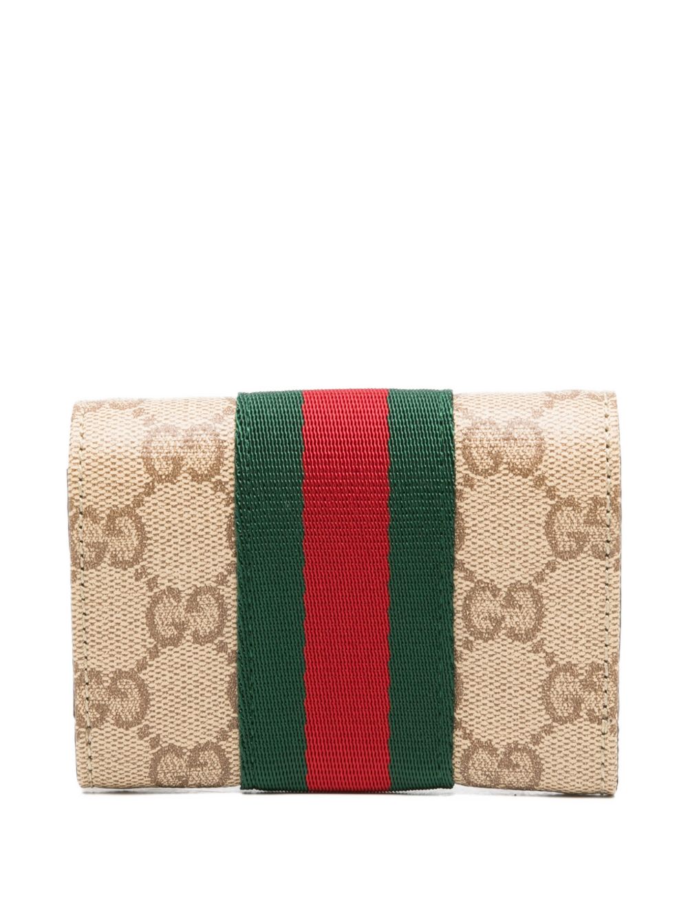 Gucci Women Web Detail Bifold Card Case GUCCI