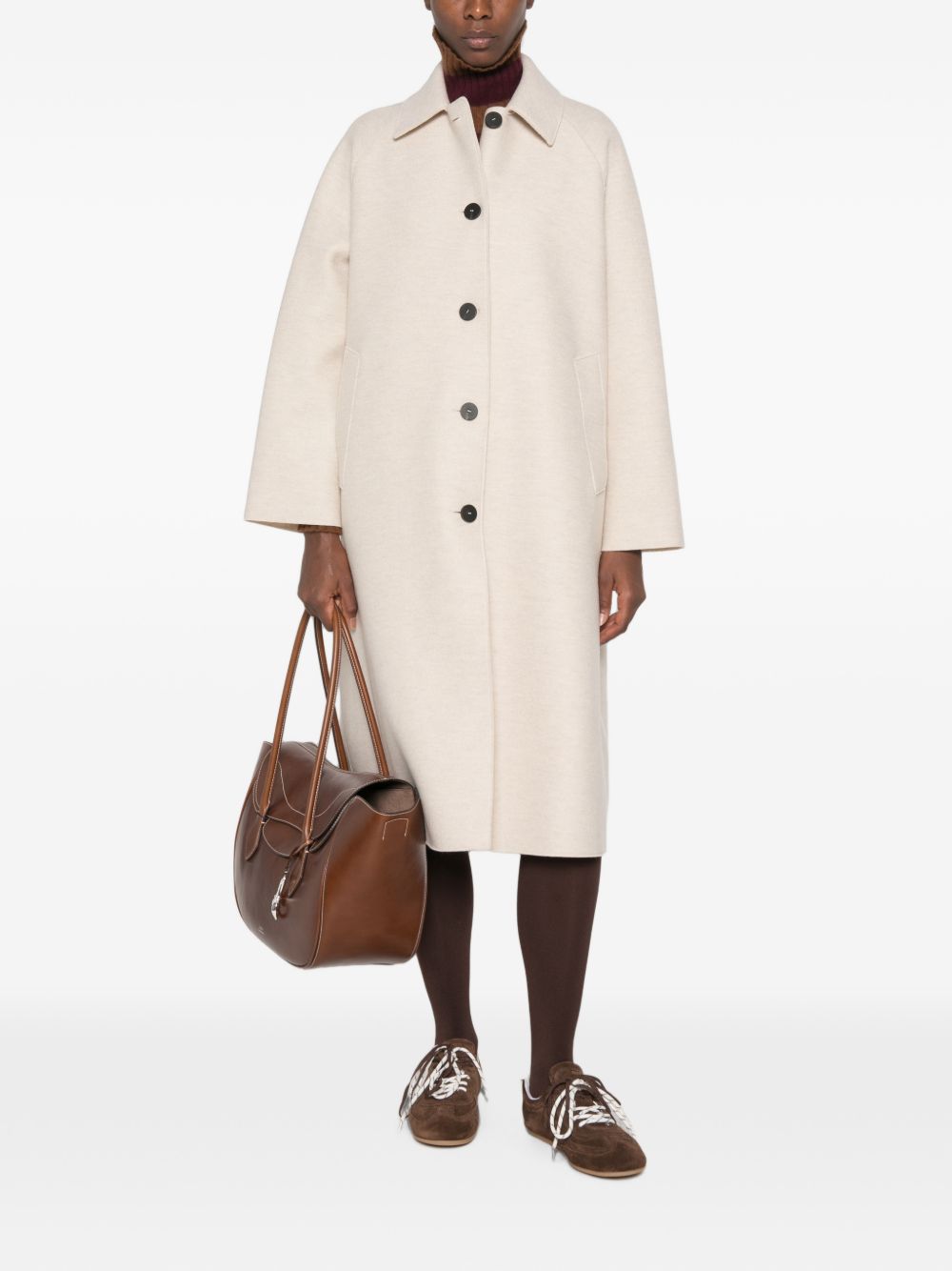 Harris Wharf London Women Wool Long Coat HARRIS WHARF LONDON