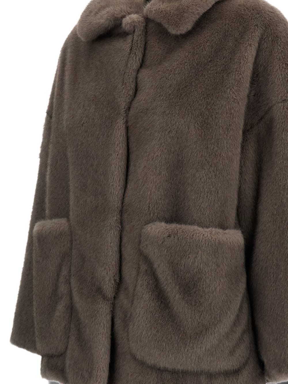 Herno Women Faux Fur Bomber Jacket
