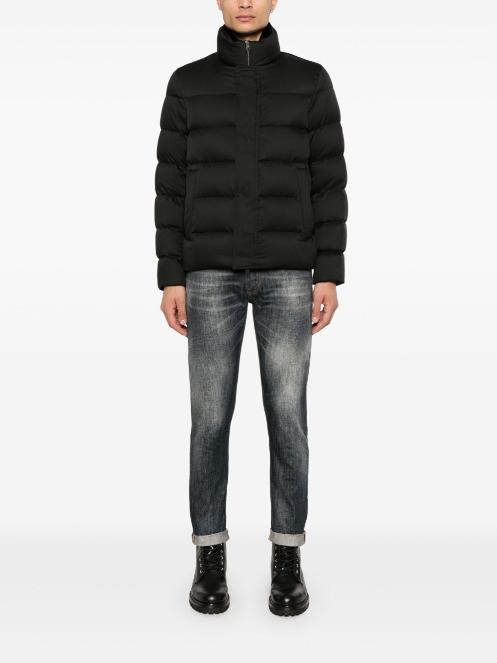 Herno Men Nylon Short Down Jacket