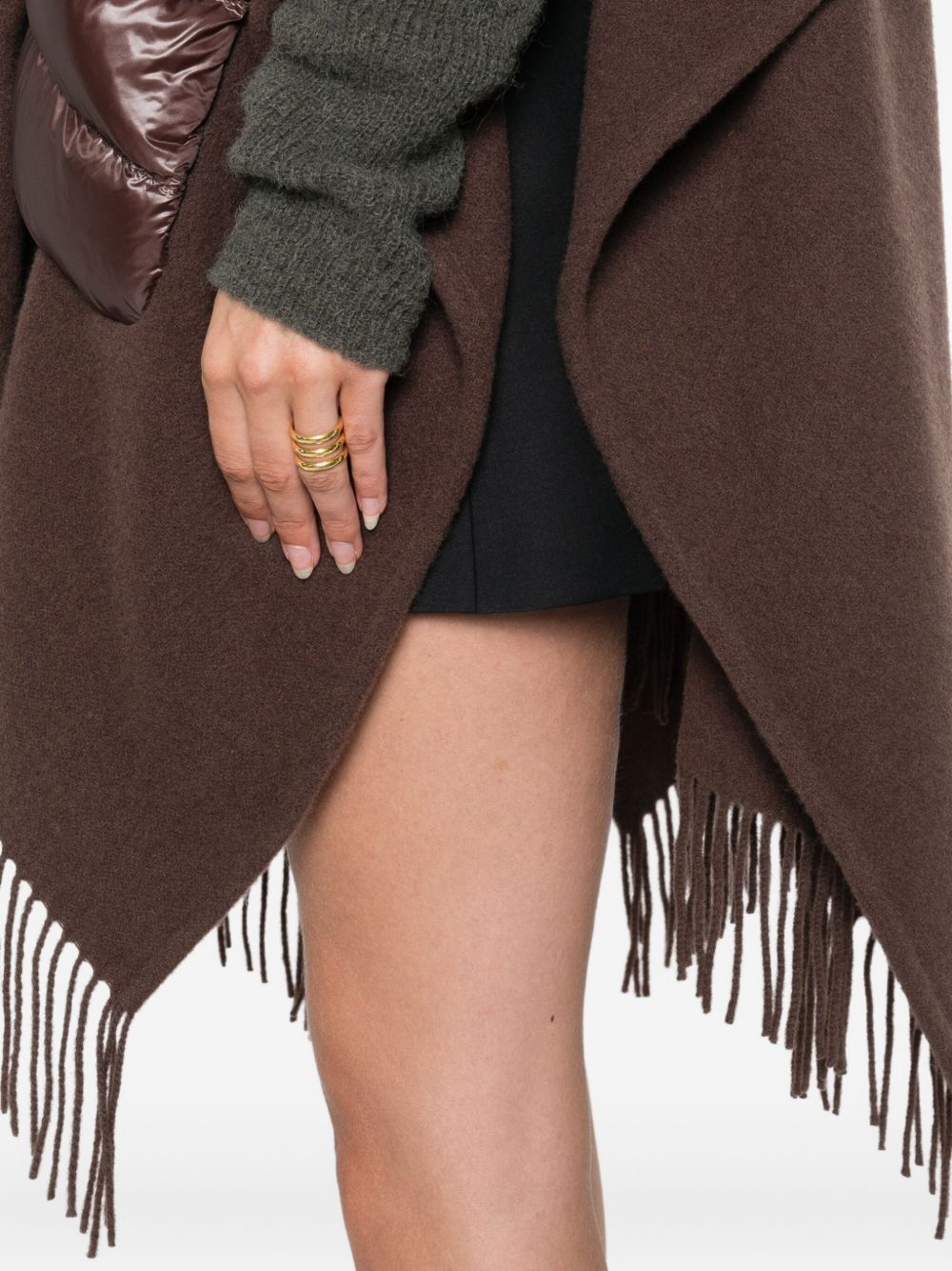 Herno Women Wool And Nylon Cape HERNO