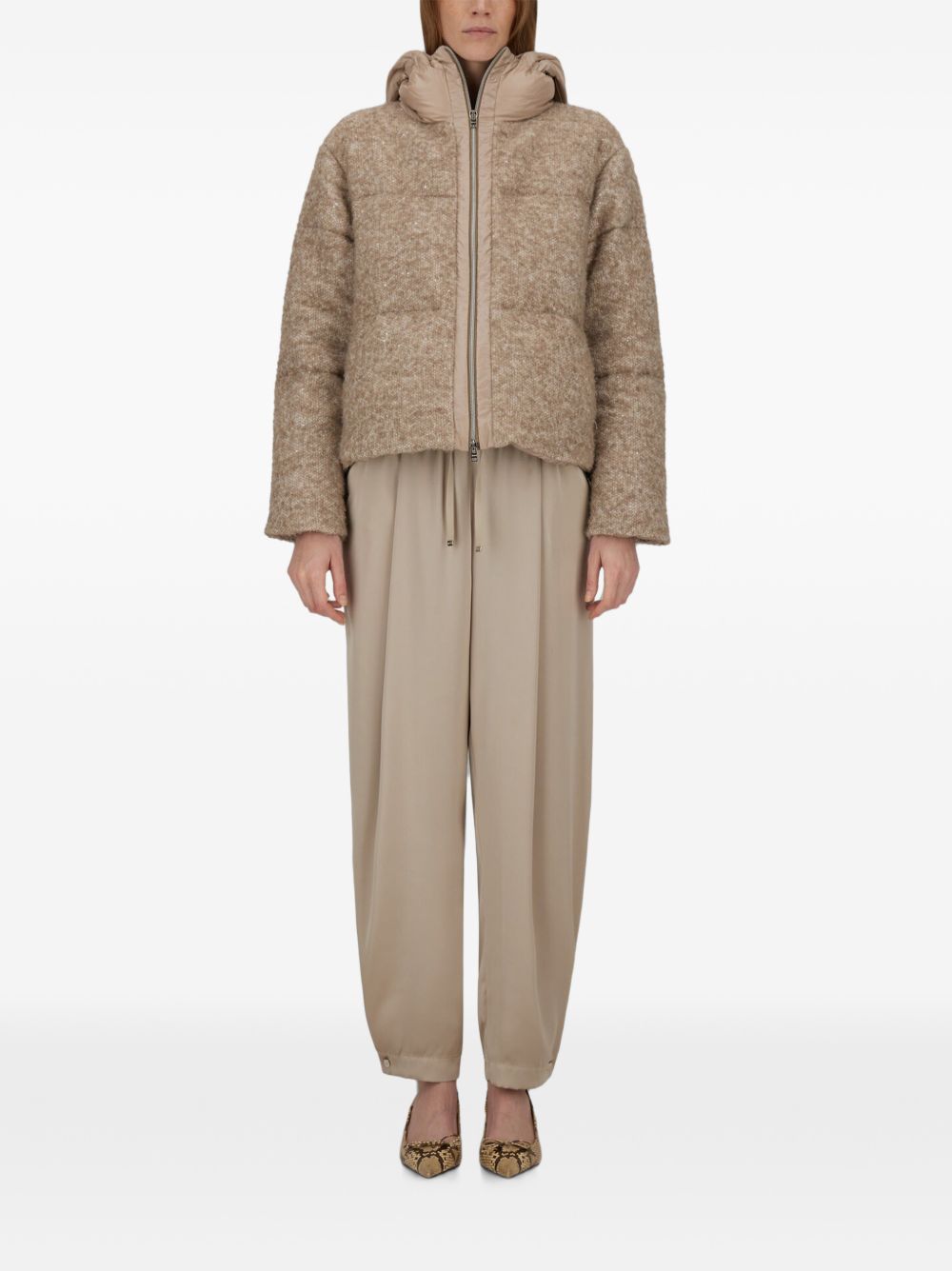 Herno Women Bouclé Short Down Jacket HERNO
