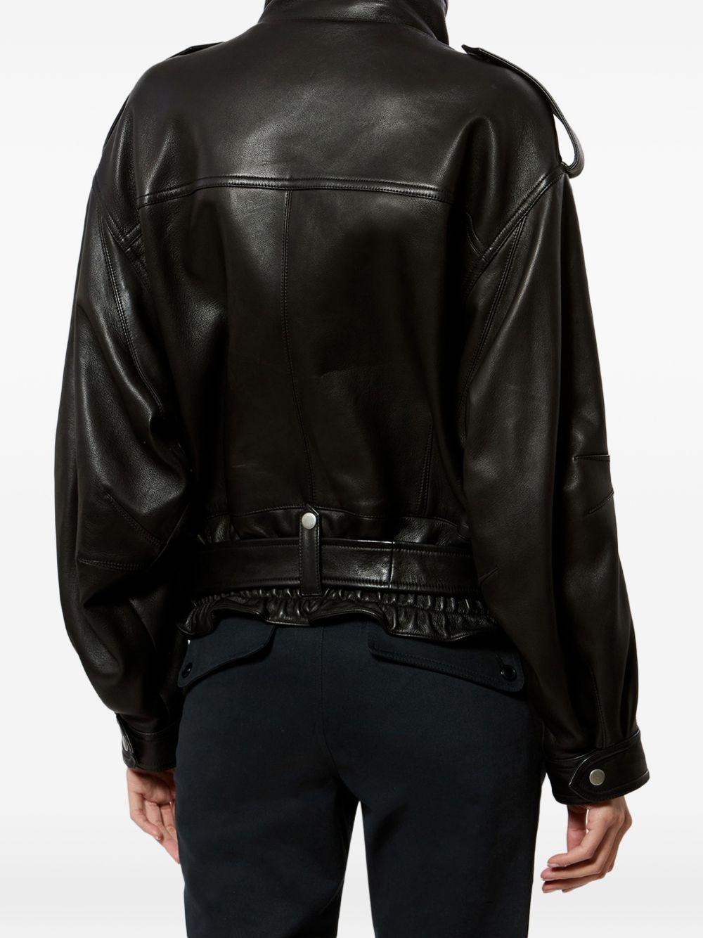 Isabel Marant Women Farza Leather Jacket ISABEL MARANT