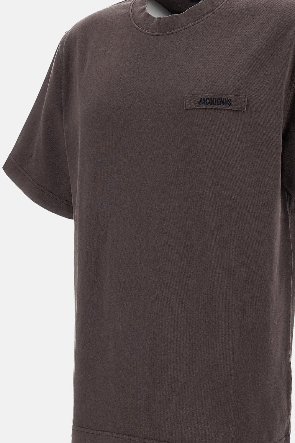 Jacquemus Men Le Tshirt Gros Grain Cotton T-Shirt JACQUEMUS