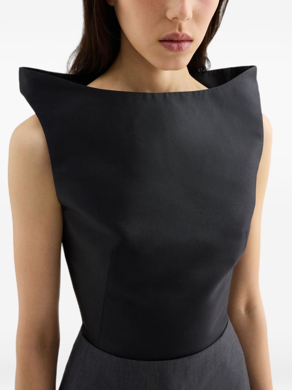 Jil Sander Women Silk And Wool Cropped Top JIL SANDER