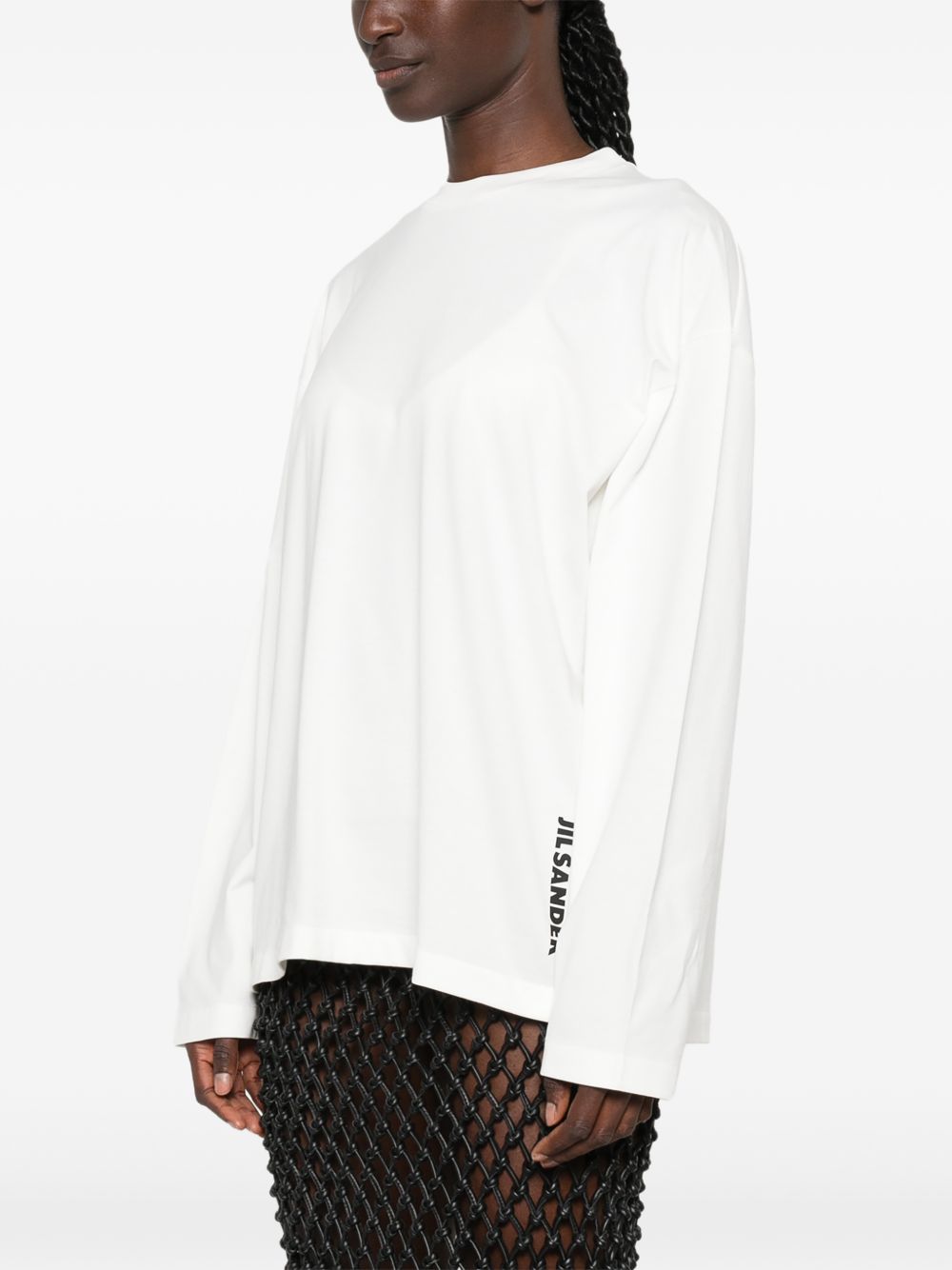 Jil Sander Women Logo Cotton T-Shirt JIL SANDER