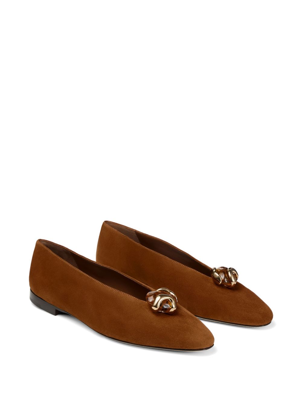Jimmy Choo Women Margot Leather Ballets JIMMY CHOO
