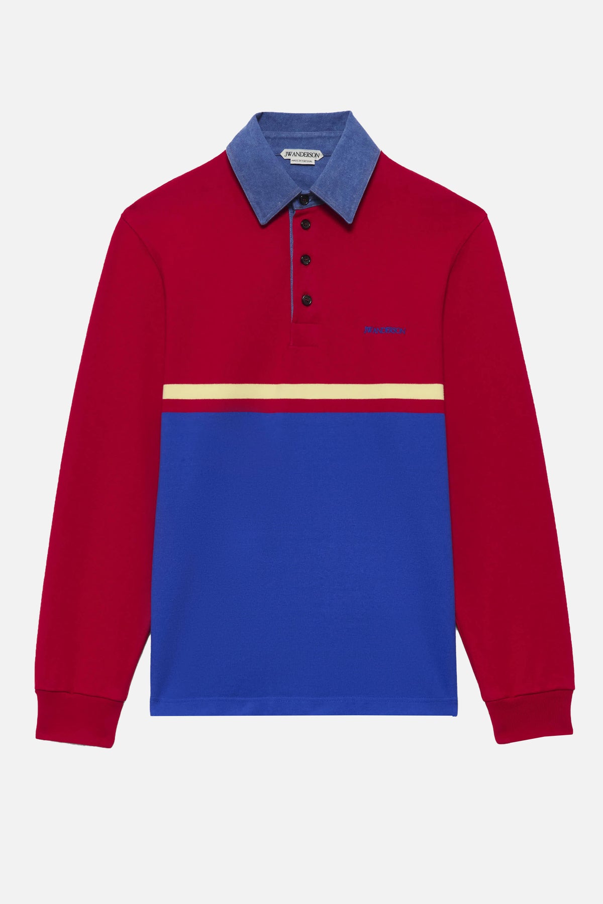 Jw Anderson Men Contrast Collar Polo J.W. ANDERSON
