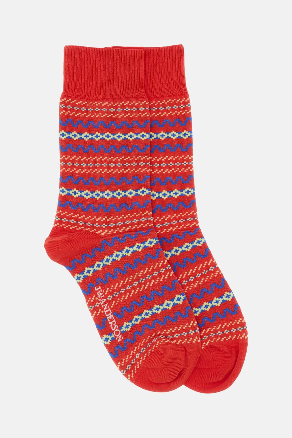 Jw Anderson Women Fair Isle Sock J.W. ANDERSON