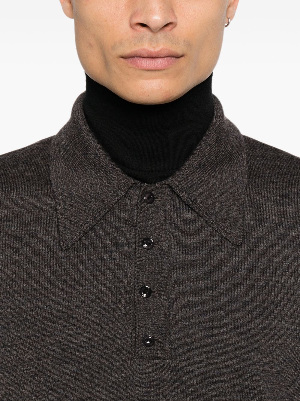 Lemaire Men Wool Polo Shirt LEMAIRE