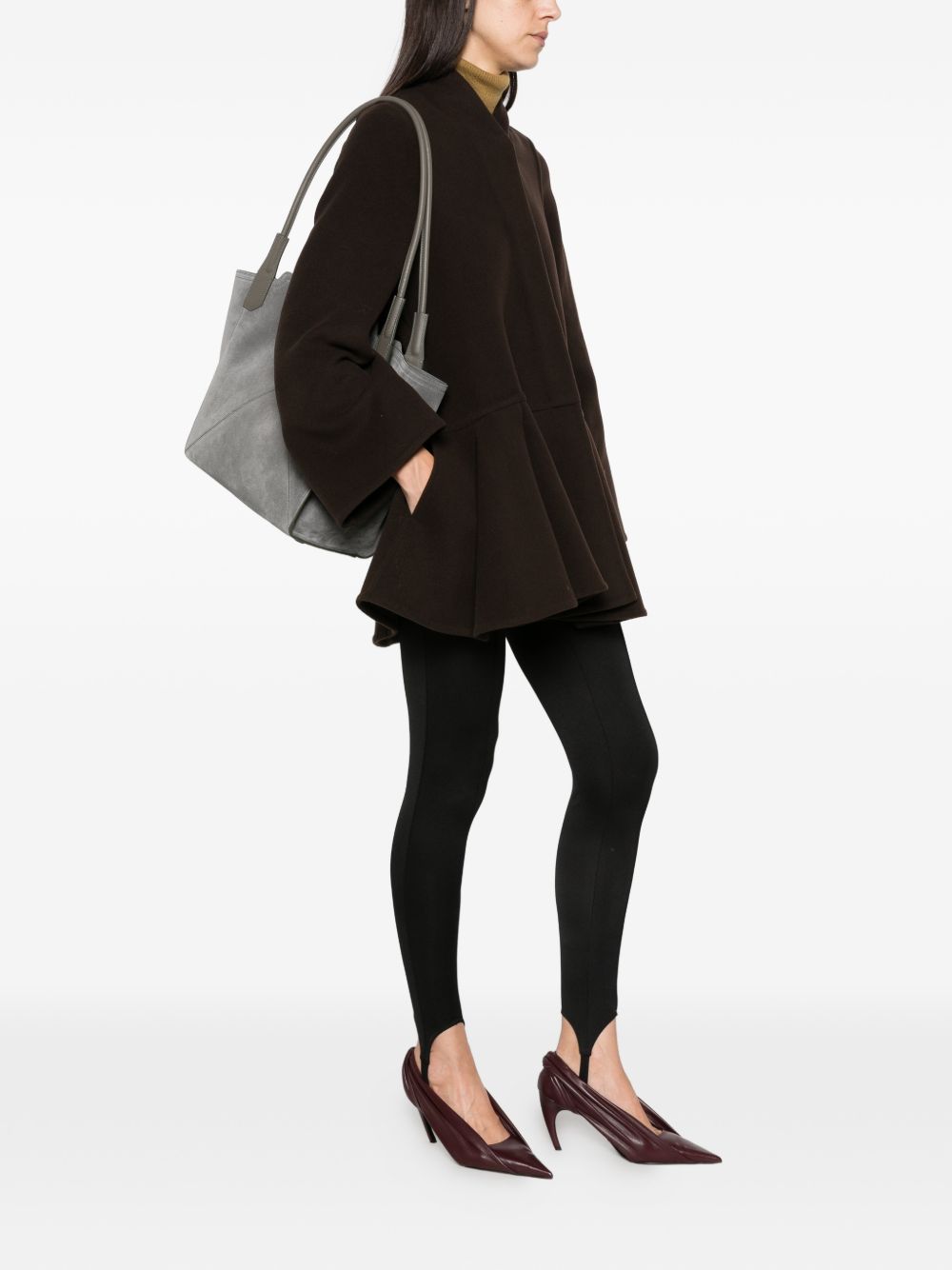 Loewe Women Wool And Cashmere Short Coat LOEWE