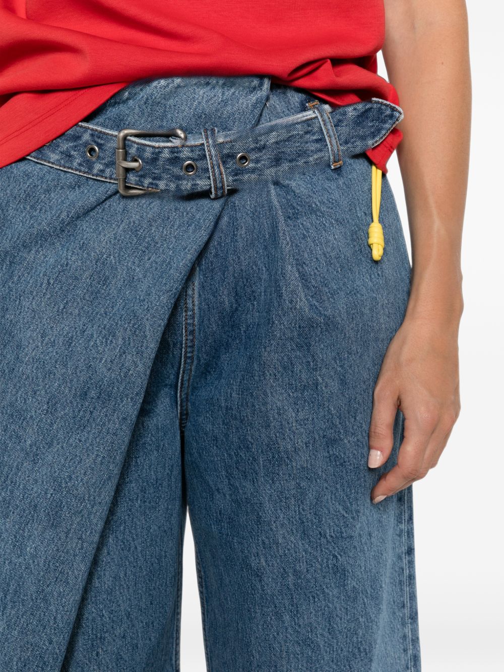 Loewe Women Draped Denim Jeans LOEWE