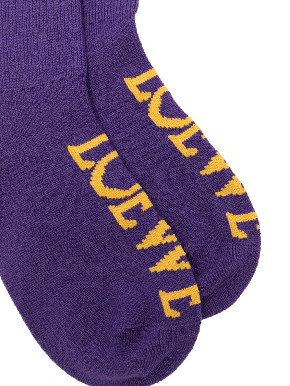 Loewe Women Logo Wool Socks LOEWE