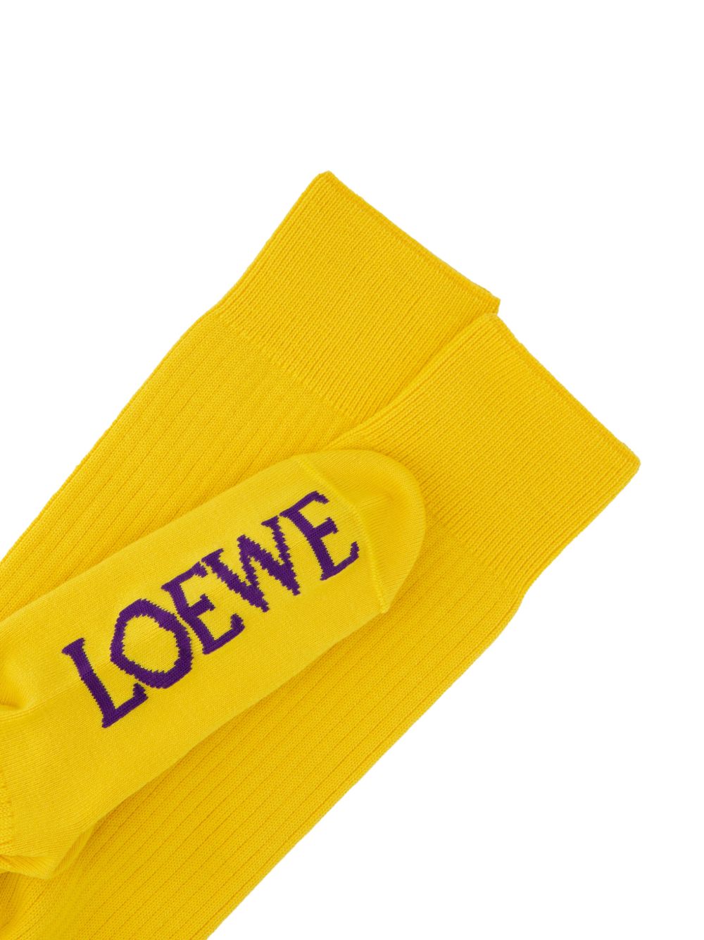 Loewe Women Logo Wool Socks LOEWE