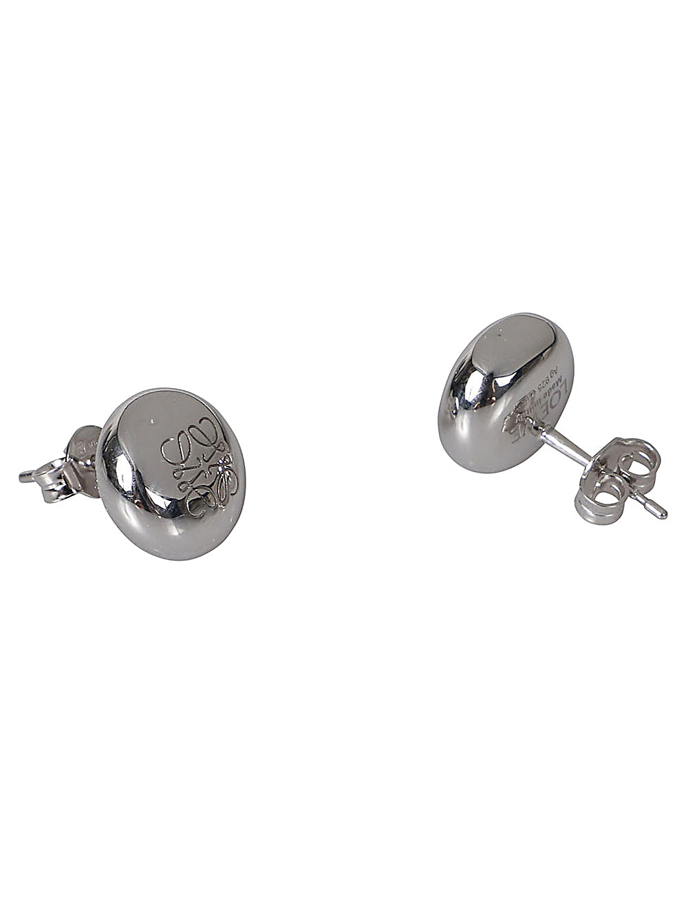 Loewe Women Anagram Silver Earrings LOEWE