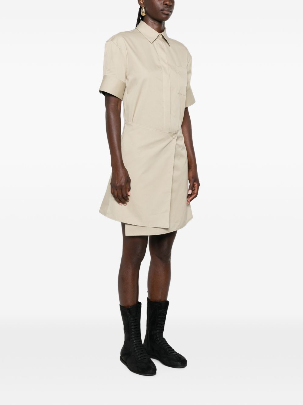 Loewe Women Cotton And Silk Mini Dress LOEWE