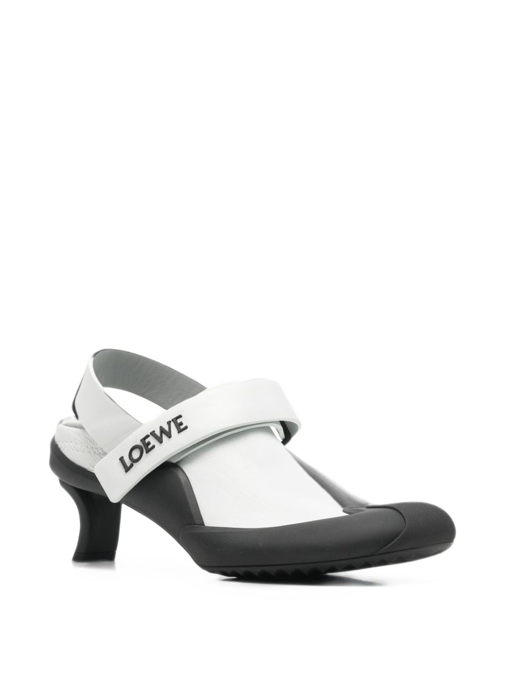 Loewe Women Dive Leather Slingback Pumps LOEWE