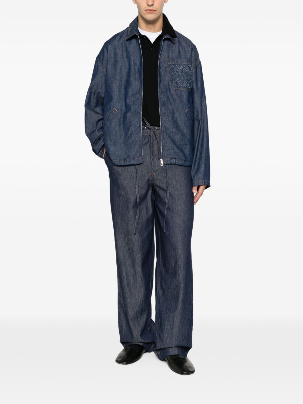 Loewe Men Anagram Denim Jacket LOEWE