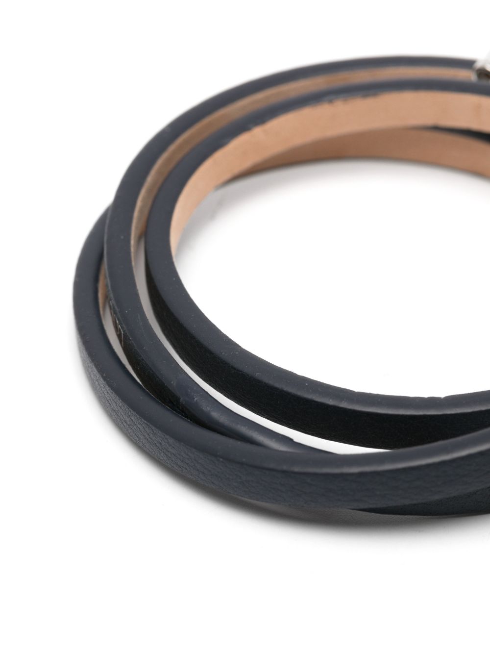 Loewe Women Anagram Bombé Leather Bracelet LOEWE