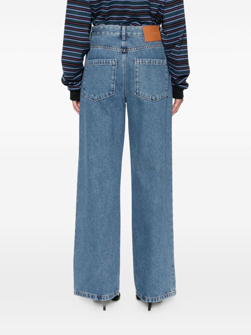 Loewe Women Anagram Baggy Jeans LOEWE