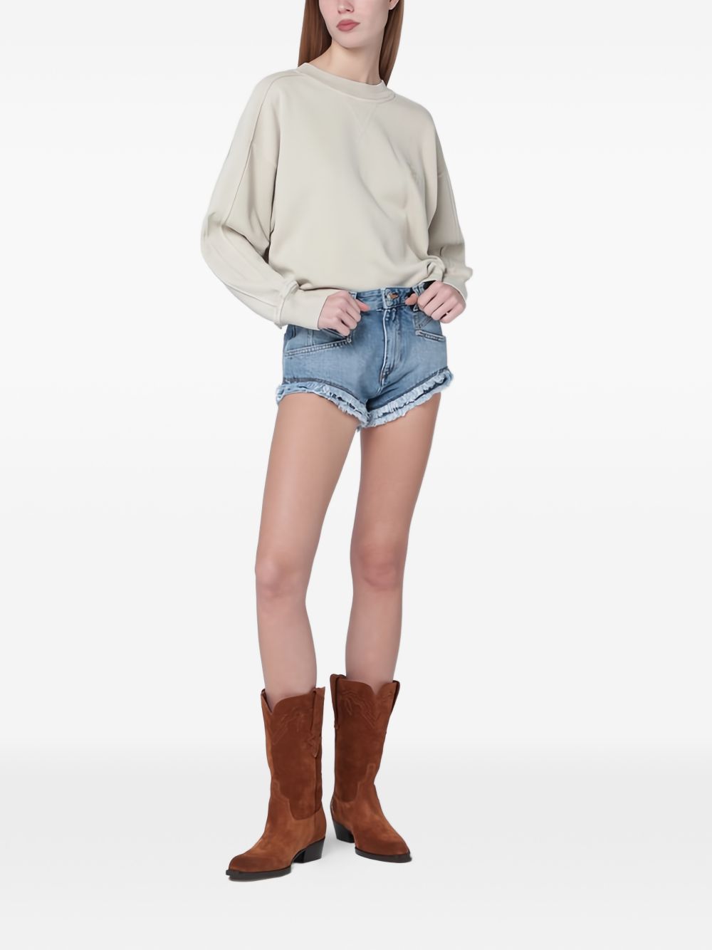 Marant Etoile Women Sunny Cotton Sweatshirt ISABEL MARANT ETOILE
