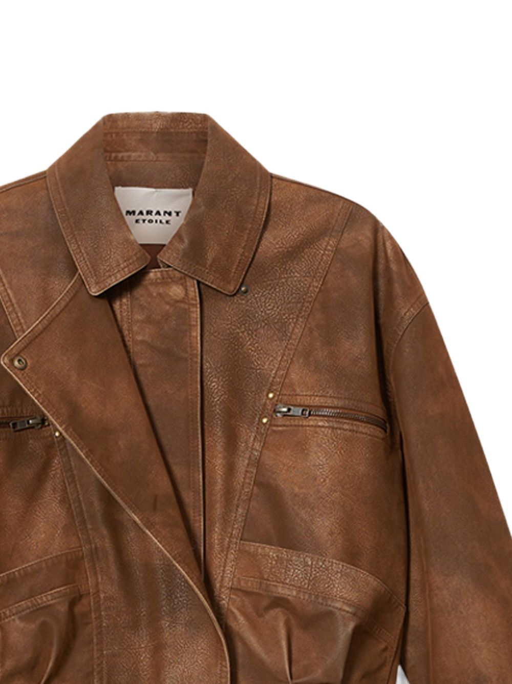 Marant Etoile Women Belma Faux Leather Jacket ISABEL MARANT ETOILE
