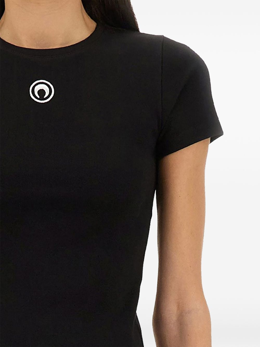 Marine Serre Women Logo Cotton T-Shirt MARINE SERRE